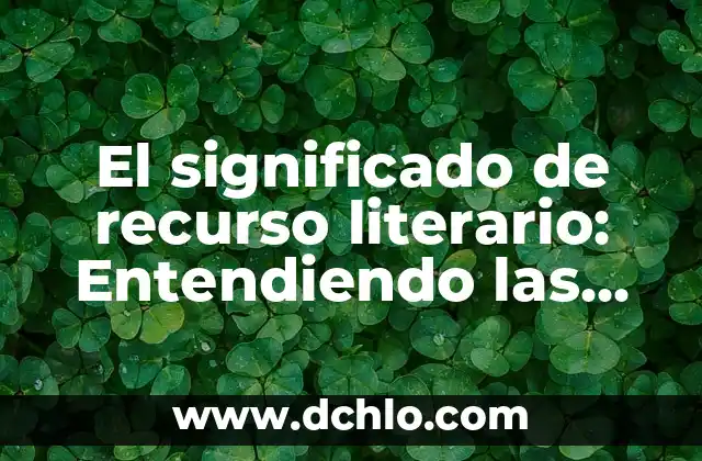 El Concepto de Transversalidad: Entendiendo su Importancia en la Sociedad Contemporánea 4 El significado de recurso literario: Entendiendo las técnicas narrativas