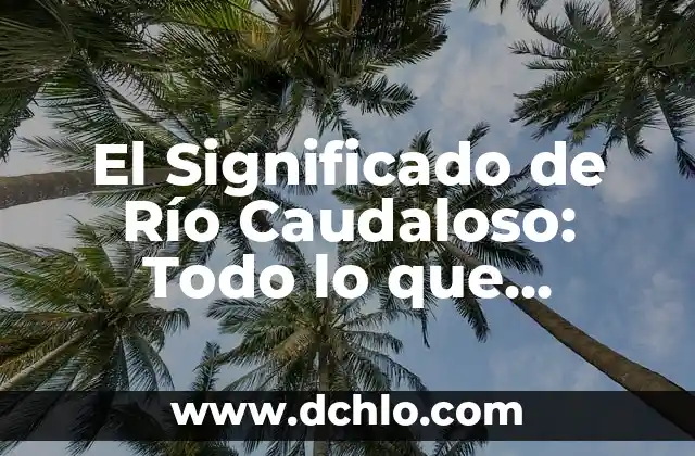 ¿Qué es el significado de interacciones? 4 El Significado de Río Caudaloso: Todo lo que Necesitas Saber