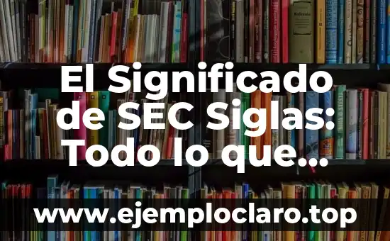 Significado de Me Caes de Pelos - Una Expresión Común en Español 8 El Significado de SEC Siglas: Todo lo que Necesitas Saber