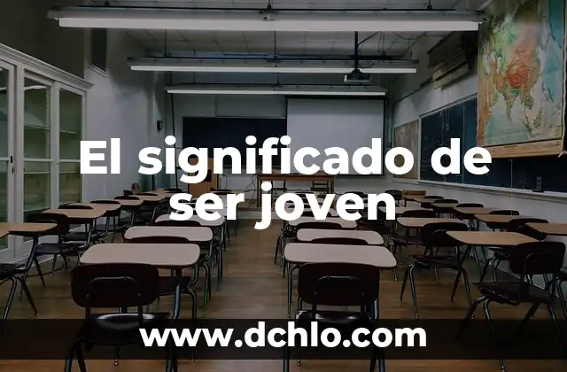 El significado de ser diligente: Una guía completa sobre la diligencia 5 El significado de ser joven