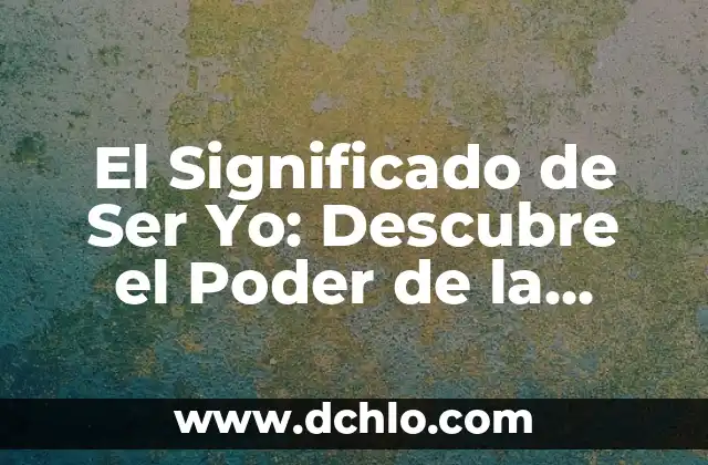 Significado Logo de la Horda 3 El Significado de Ser Yo: Descubre el Poder de la Autoconexión