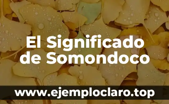 El Significado de Somondoco