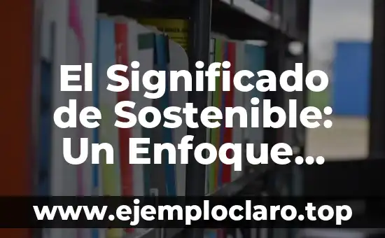 El Significado de Sostenible: Un Enfoque Integral
