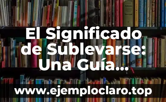 El Significado de Sublevarse: Una Guía Detallada