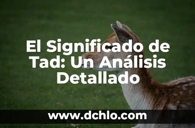El Significado del Logotipo de Cierre: Un Análisis Detallado 4 El Significado de Tad: Un Análisis Detallado
