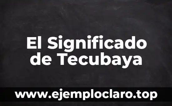 Examen de la Vista Significado 3 El Significado de Tecubaya