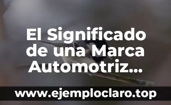El Significado de una Marca Automotriz Líder