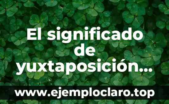El significado de yuxtaposición en arquitectura