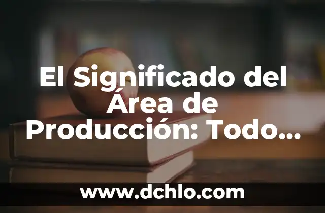 Cómo Calcular el Área del Rombo: Fórmula y Ejemplos 7 El Significado del Área de Producción: Todo lo que Necesitas Saber