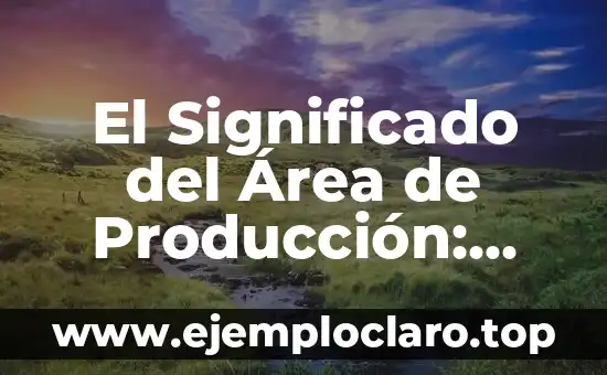 Cómo Calcular el Área del Rombo: Fórmula y Ejemplos 7 El Significado del Área de Producción: Todo lo que Necesitas Saber