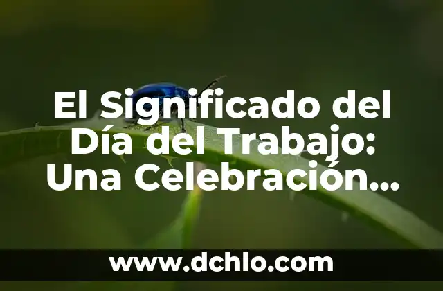 Símbolos de Dinero y su Significado 8 El Significado del Día del Trabajo: Una Celebración de la Labor y el Esfuerzo