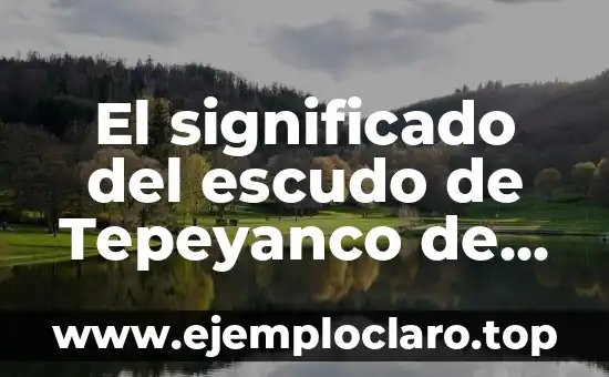 El significado del escudo de Tepeyanco de Atlixco
