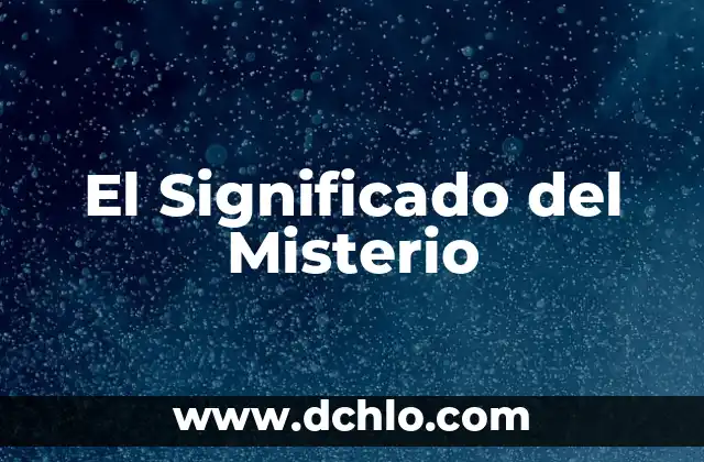Significado Etimológico de Filosofía Brainly 5 El Significado del Misterio