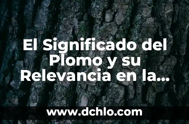 El Significado de Realistas y su Impacto en el Arte y la Historia 6 El Significado del Plomo y su Relevancia en la Historia