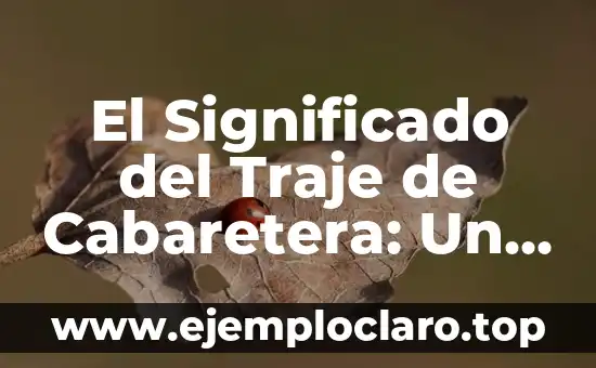 El Significado del Traje de Cabaretera: Un Viaje a la Libertad y el Arte