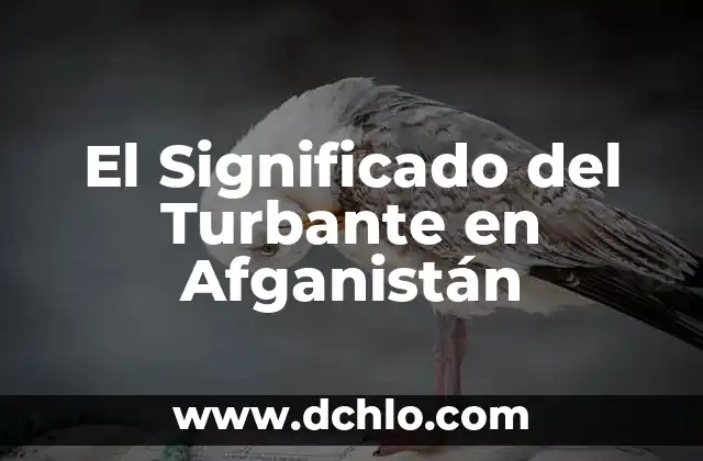 El Significado y el Desarrollo de la Identidad 7 El Significado del Turbante en Afganistán