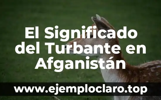 El Significado del Turbante en Afganistán