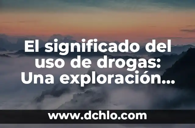 Descubre el verdadero significado de 'stan' y su impacto en la cultura moderna 3 El significado del uso de drogas: Una exploración de las sustancias y su impacto