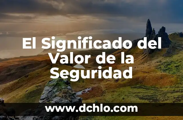 Significado de los derechos de seguridad social 3 El Significado del Valor de la Seguridad