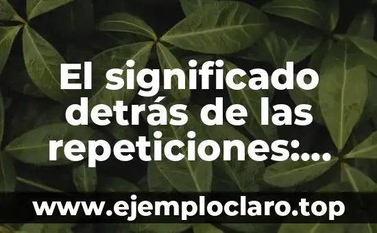 Tatuaaje detrás de la oreja significado: Un Diseño Mínimo con Gran Simbolismo 3 El significado detrás de las repeticiones: Muchas de las veces significando algo más