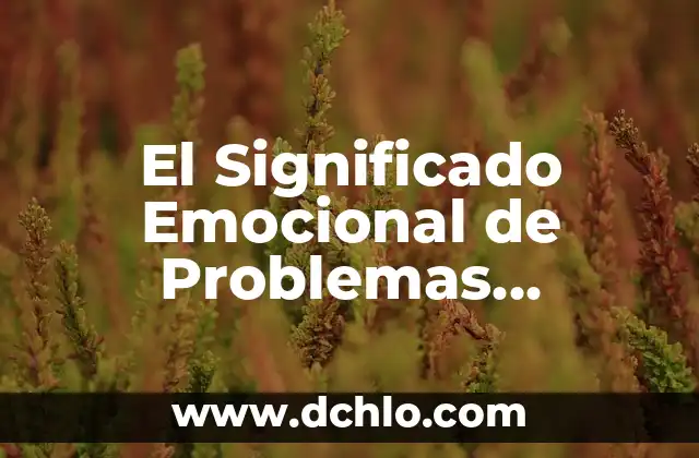 El significado emocional de ser celiaco 3 El Significado Emocional de Problemas Cardiacos