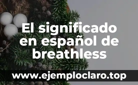 El significado en español de breathless