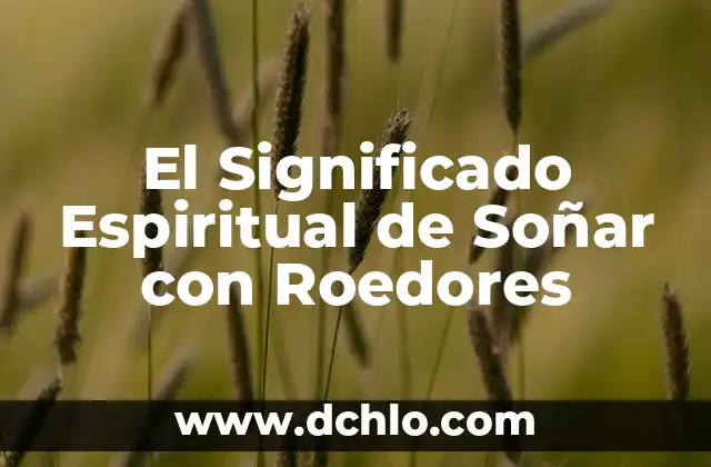 Significado del Escudo de Salinas 8 El Significado Espiritual de Soñar con Roedores
