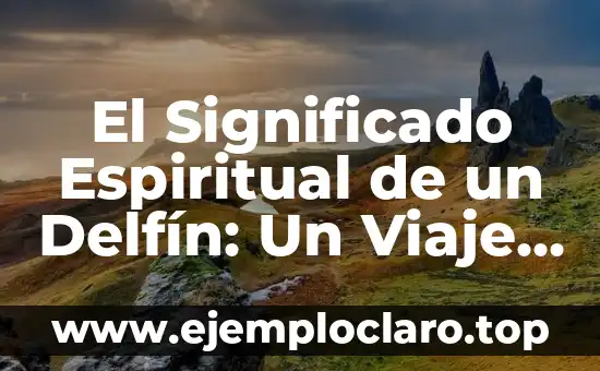 El Significado Espiritual de un Delfín: Un Viaje a lo Divino
