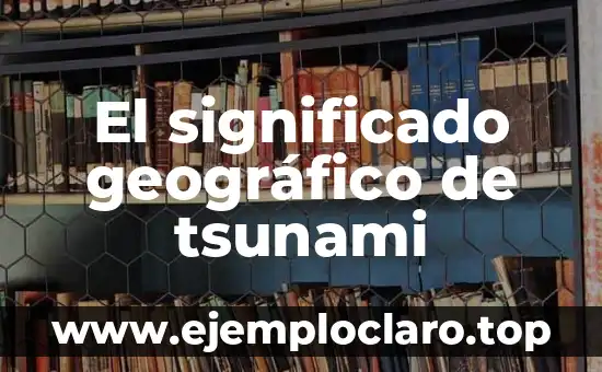 Forma y significado de Jalisco, un viaje cultural y geográfico 4 El significado geográfico de tsunami
