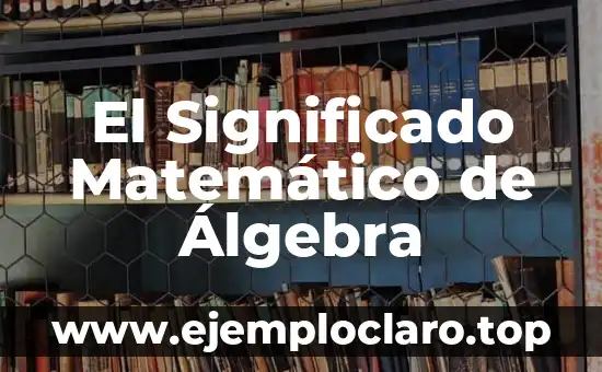 El Significado Matemático de Álgebra