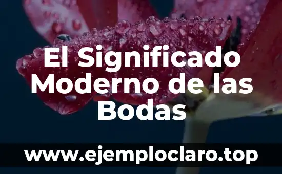 El Significado de los Aniversarios de Bodas: Una Guía Completa 5 El Significado Moderno de las Bodas