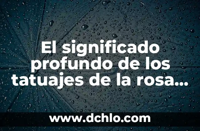 El Significado de los Vientos Favorables 8 El significado profundo de los tatuajes de la rosa de los vientos