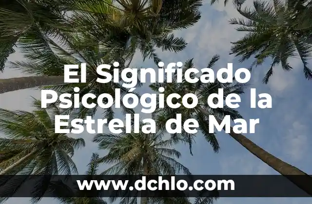 Planta espuma de mar significado 4 El Significado Psicológico de la Estrella de Mar