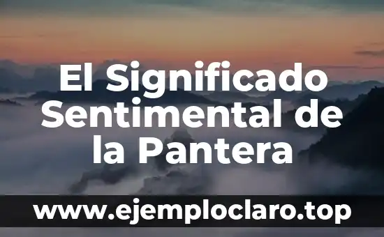 El Significado Sentimental de la Chilena: Un Viaje por su Historia y Simbolismo 3 El Significado Sentimental de la Pantera