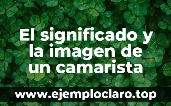 El significado y la imagen de un camarista