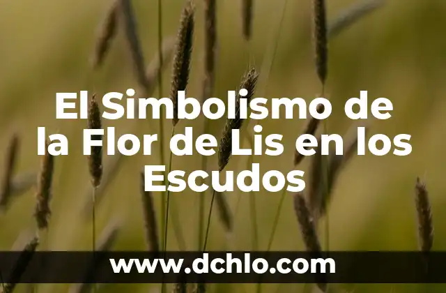 Flor de Lis - Simbología y Significado 6 El Simbolismo de la Flor de Lis en los Escudos