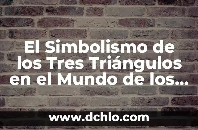 El Significado del Tatuaje de Tres Puntas de Flecha: Simbolismo y Historia 8 El Simbolismo de los Tres Triángulos en el Mundo de los Tatuajes