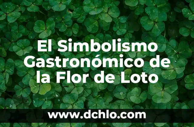 Flor de Obelisco y su Conexión con lo Oculto 3 El Simbolismo Gastronómico de la Flor de Loto