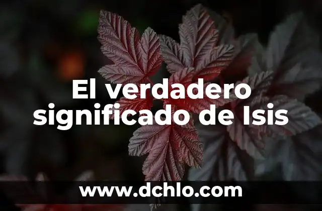 Cómo hacer punto inglés verdadero 6 El verdadero significado de Isis