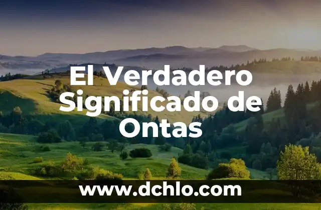 Cómo hacer punto inglés verdadero 7 El Verdadero Significado de Ontas