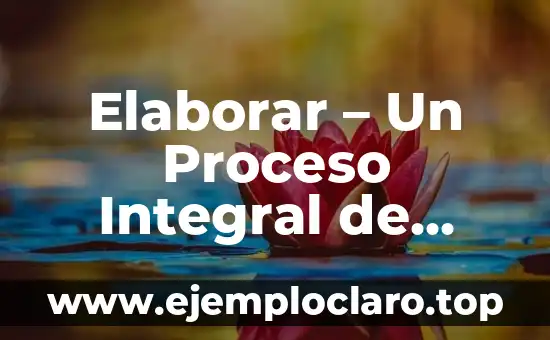 Fabricar: Concepto y Proceso de Manufactura 3 Elaborar – Un Proceso Integral de Creación y Desarrollo