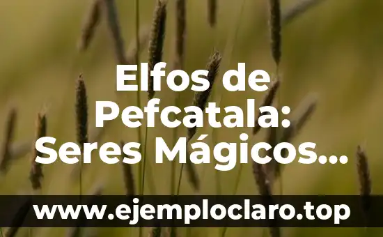Elfos de Pefcatala: Seres Mágicos en un Reino Misterioso