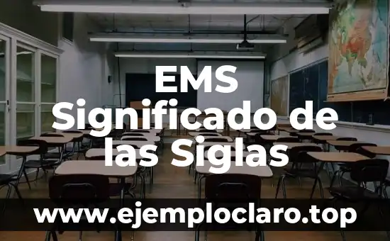 EMS Significado de las Siglas