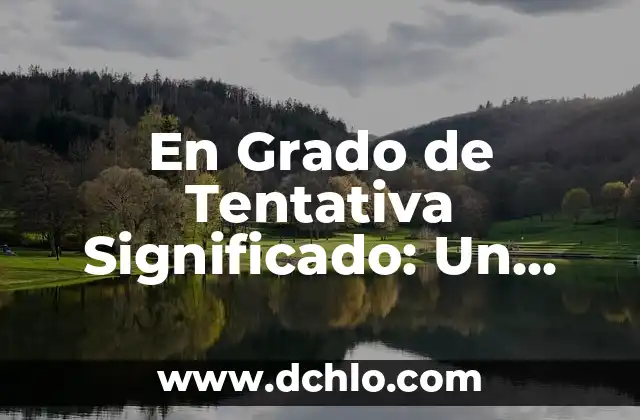 Significado Etimológico de Mutatis Mutandis 7 En Grado de Tentativa Significado: Un Acercamiento al Concepto
