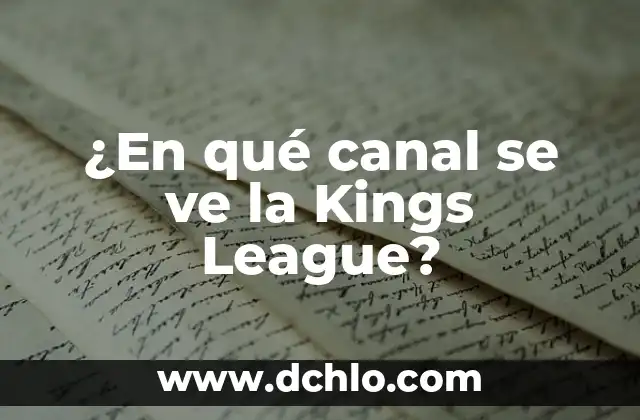 Cuánto Cuelgan los Jugadores de la Kings League: Salarios y Premios 5 ¿En qué canal se ve la Kings League?