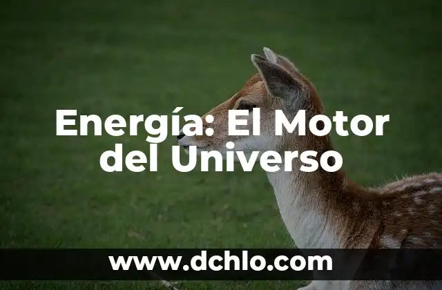 Ambición - El Motor del Éxito 7 Energía: El Motor del Universo