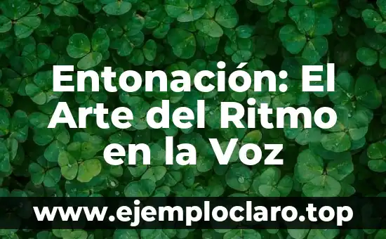 Entonación: El Arte del Ritmo en la Voz