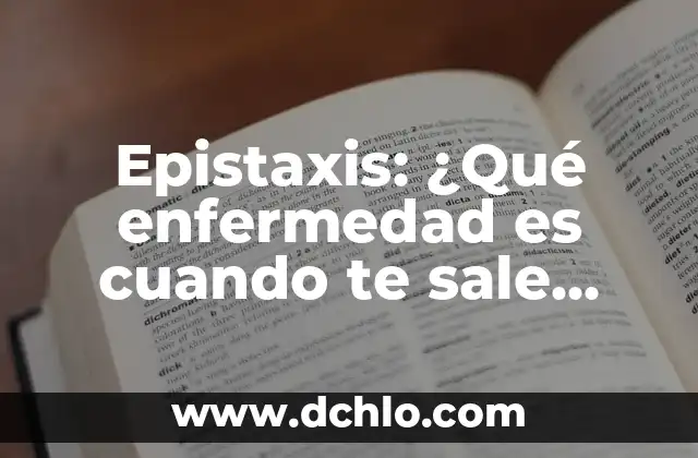 ¿Dónde sale la sangre de la menstruación? Anatomía y explicación detallada 7 Epistaxis: ¿Qué enfermedad es cuando te sale sangre por la nariz?
