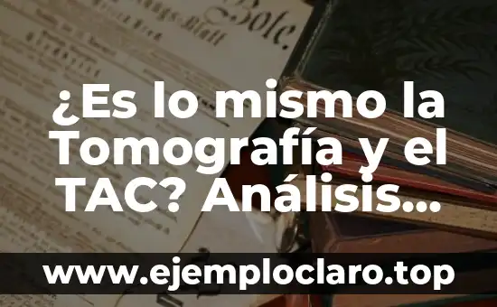 ¿Batata es lo mismo que Boniato? Descubre la verdad 3 ¿Es lo mismo la Tomografía y el TAC? Análisis de las Diferencias