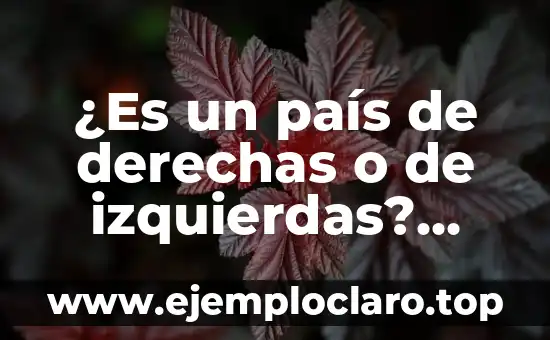 ¿Es un país de derechas o de izquierdas? Análisis político y social